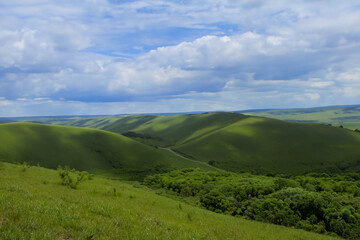 Naklejka premium Hills Landscape Background