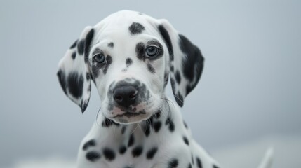 Portrait of a Dalmatian Puppy
