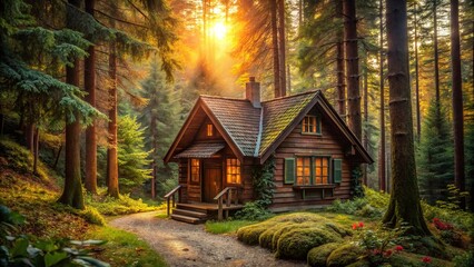 Cozy cottage in the woods perfect for a peaceful retreat