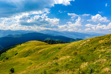 Naklejka premium Hills Landscape Background