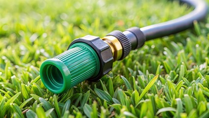 Garden hose adapter for spraying lawn grass in the garden