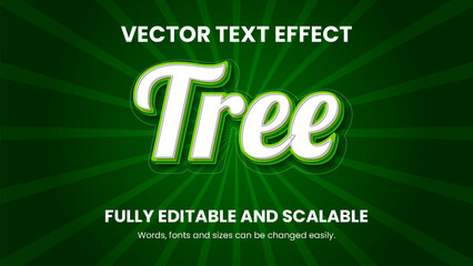 Vector 3d text effect design