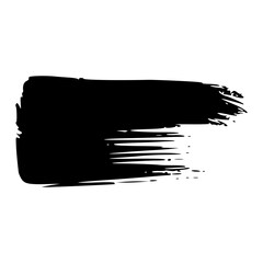 Black Brush strokes isolated on white background. Brush strokes grunge background. Vector brush stroke texture. Black ink, paint splatter.