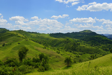 Naklejka premium Hills Landscape Background