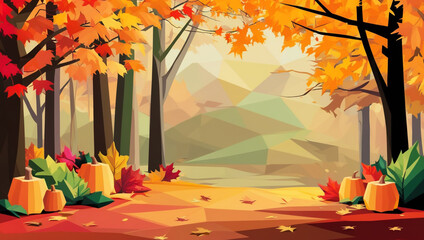 Magical Forest Path with Golden Sunlight