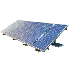 solar panels on a white background