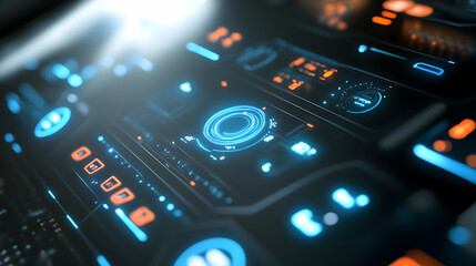Futuristic Technology Interface - 3D Illustration