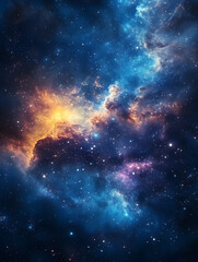 graphics of space, planets, and astronauts on a white background.