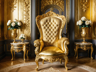 Antique armchair and chair 22