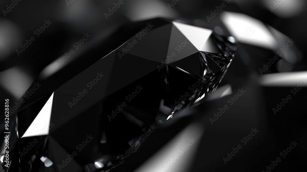 Poster high-definition black background with a fine diamond texture, the light softly interacting with the 