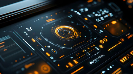 Futuristic Interface Design - 3D Illustration