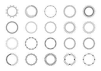 Circle Dotted Frame Element Set