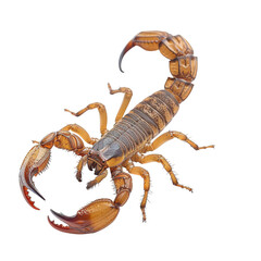 scorpion isolated on white