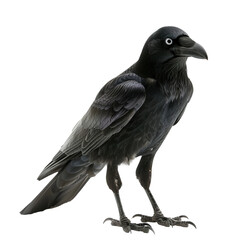 crow on a white background