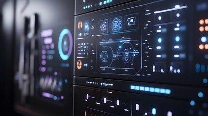 Futuristic Technology Interface - 3D Illustration