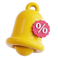 discount notification 3d graphic illustration