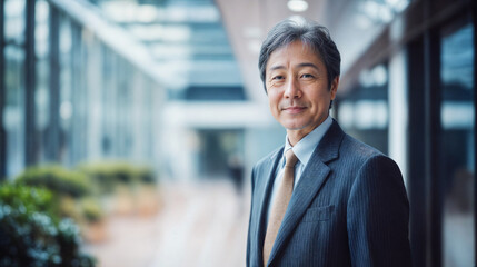 Fototapeta premium 成熟したリーダーの姿 The face of a seasoned leader
