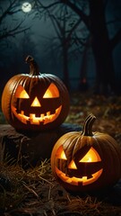 Obraz premium halloween pumpkin