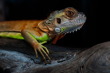 Iguana on a tree