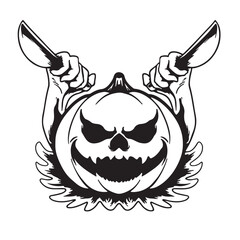 Vintage Halloween Prints for t-shirt, typography. Vector illustration.