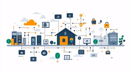 A graphic representation of automation processes driving customer engagement and business growth worldwide.