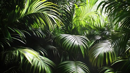 Lush Green Palm Fronds