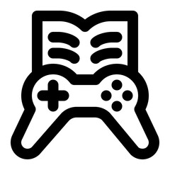 game studies, ludology, gaming, playing, knowledge, gamification, science outline icon