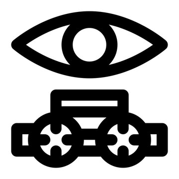 recommend clip art: optometry, optometrist, optics, eye, science, health care outline icon