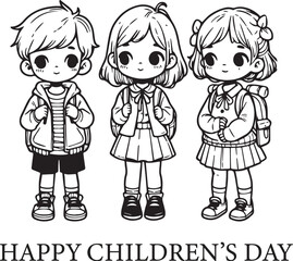 children's day illustration 2024