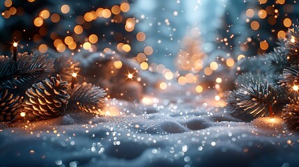 snow covered branches