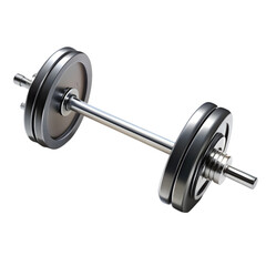 Obraz premium barbell top view isolated on transparent background