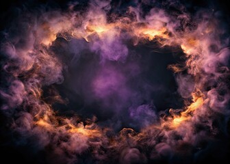 Fototapeta premium A dramatic cloud formation with a dark center.
