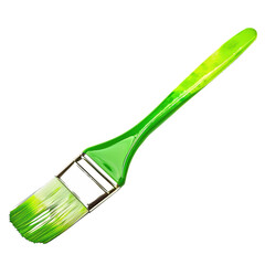 green paint brush