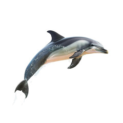 Fototapeta premium dolphin isolated on white background