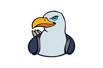 Seagulls Silhouettes On A Transparent Background