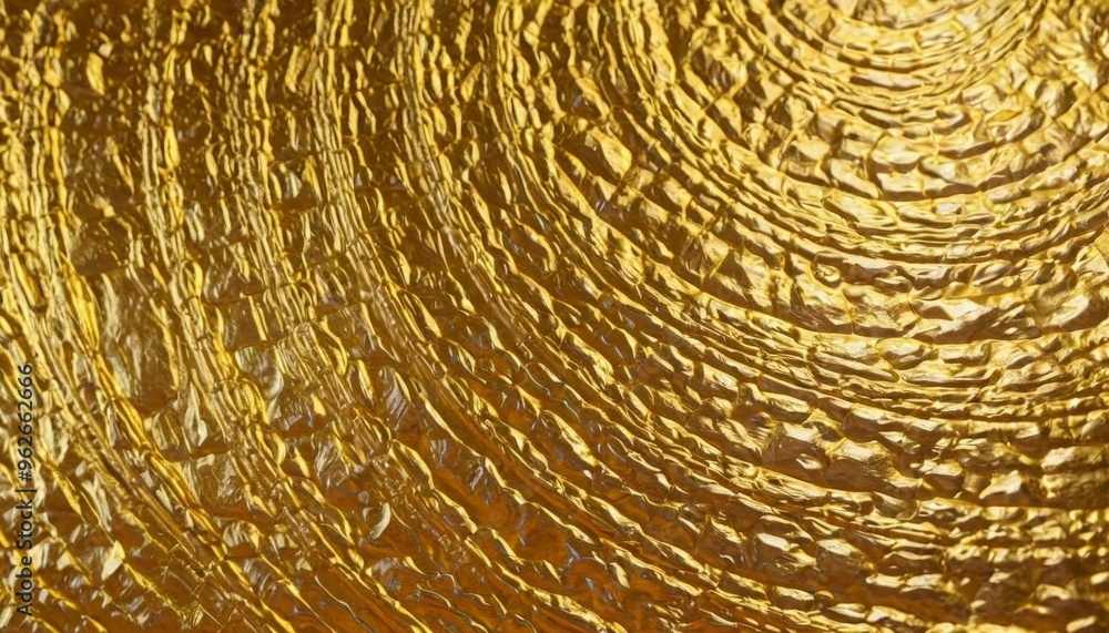 Poster abstract background of textured gold with swirling patterns.