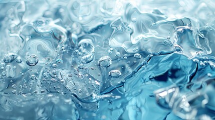 Abstract Close-Up of Water with Air Bubbles