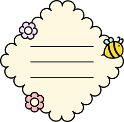 Cute Bee Note