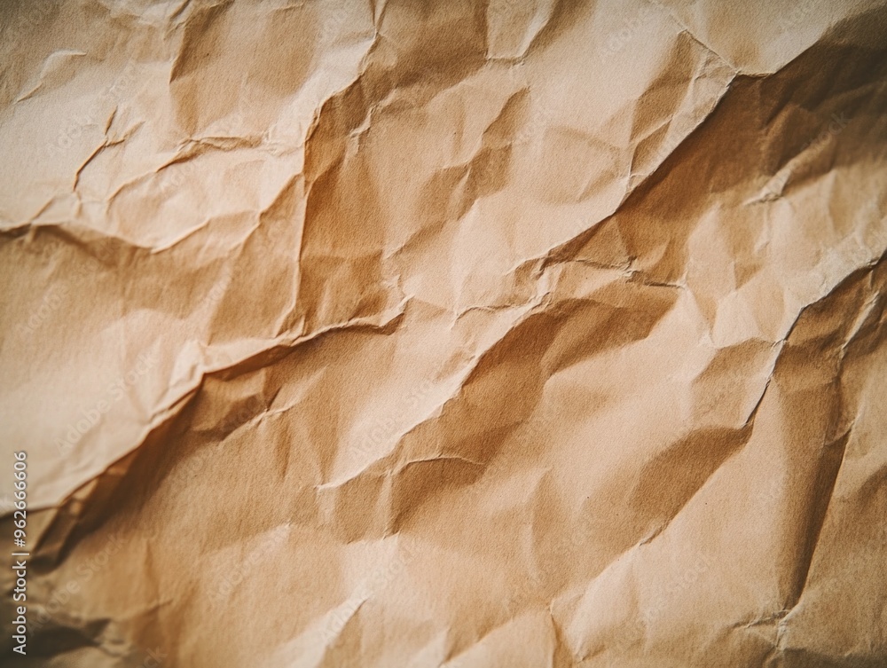 Poster Brown Paper Close Up