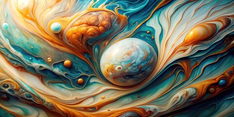 Captivating marble ink abstract spectacle, vibrant, explosion, chromatic, hues, mesmerizing, captivating, marble, ink, abstract