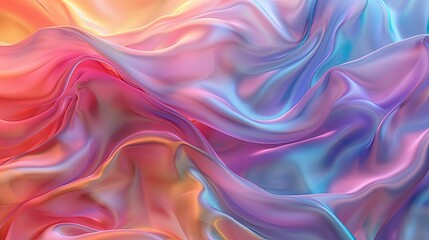 Obraz premium Abstract Swirling Gradient of Pink, Blue, and Orange