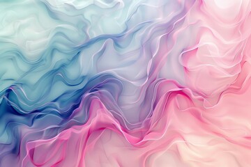 Obraz premium Ethereal Fluid Forms Pastel Shapes in Abstract Harmony