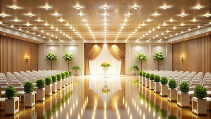 Farewell ceremony in a bright and elegant hall, farewell, ceremony, farewell party