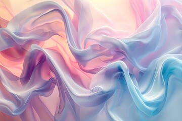Fototapeta premium Soft Fluidity Abstract Background with Flowing Pastel Hues