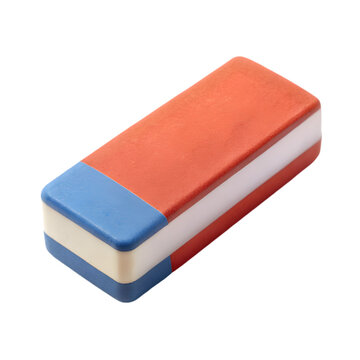 eraser isolated on transparent background