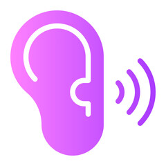 listening gradient icon