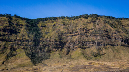 A scenic beautiful view of mountain in the morning around Bromo