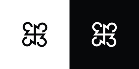 Modern and unique 3 logo design
