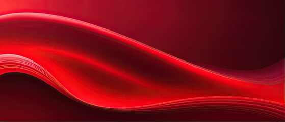 Obraz premium Abstract Red Wave Background