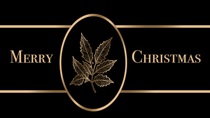 Obraz premium Christmas banner. Horizontal holiday poster, greeting cards, headers, website